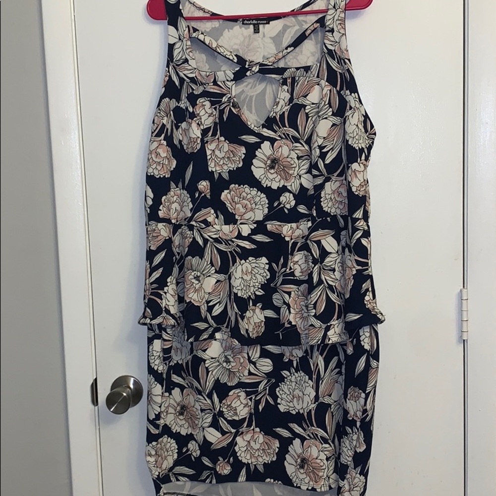 Plus size Charlotte Russe floral peplum dress